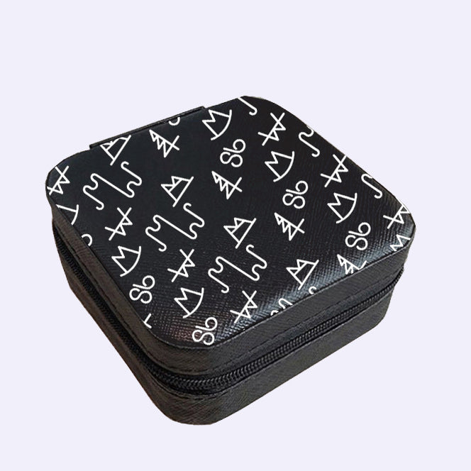 Black Brand Square Jewelry Case