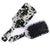 Black Cowhide Hairbrush