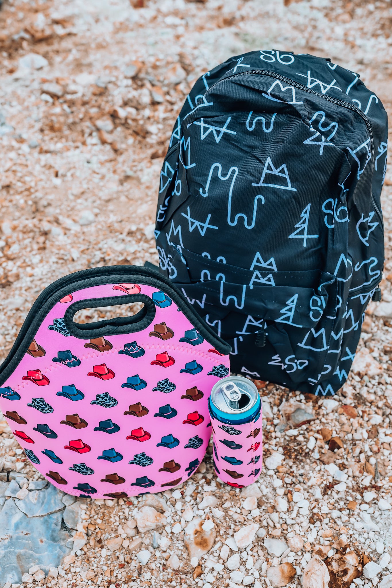 Pink Cowboy Hat Lunch Tote