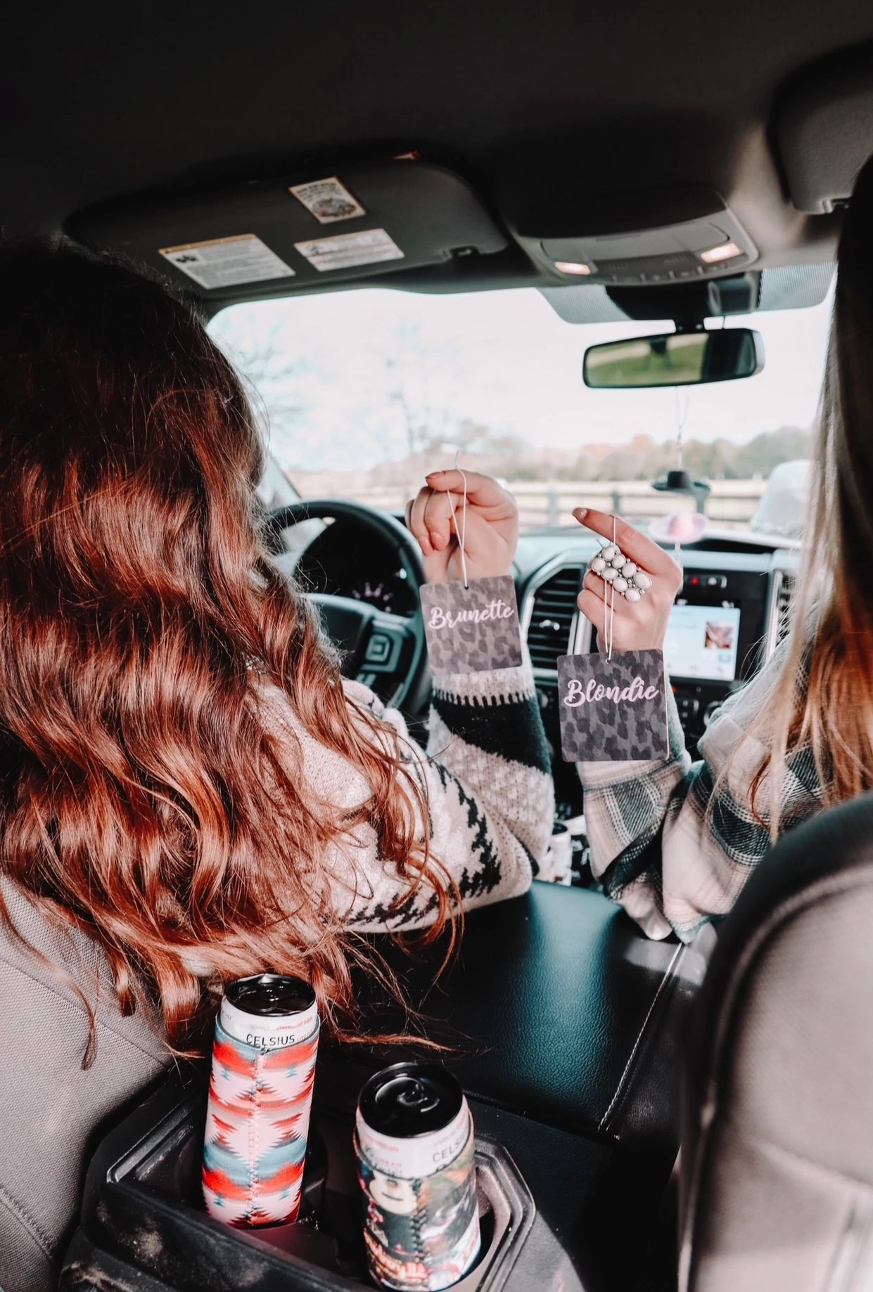 Brunette Car Air Freshener